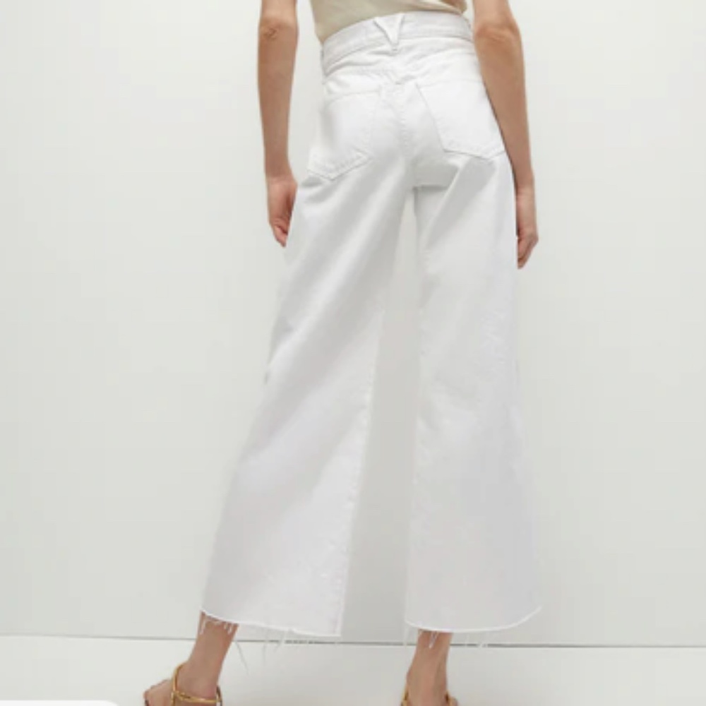 Veronica Beard Taylor Cropped Wide-Leg Jean - Picture 1 of 6